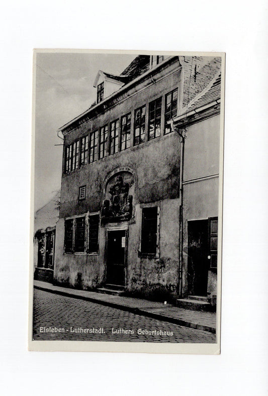 Ansichtskarte Lutherstadt Eisleben / Luthers Geburtshaus