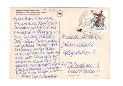 Ansichtskarte Königsfeld im Schwarzwald / Kirchensaal der Bürgergemeinde / G1-67