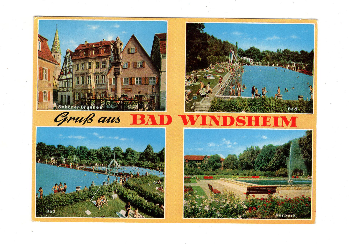 Ansichtskarte Bad Windsheim / Schöner Brunnen +++