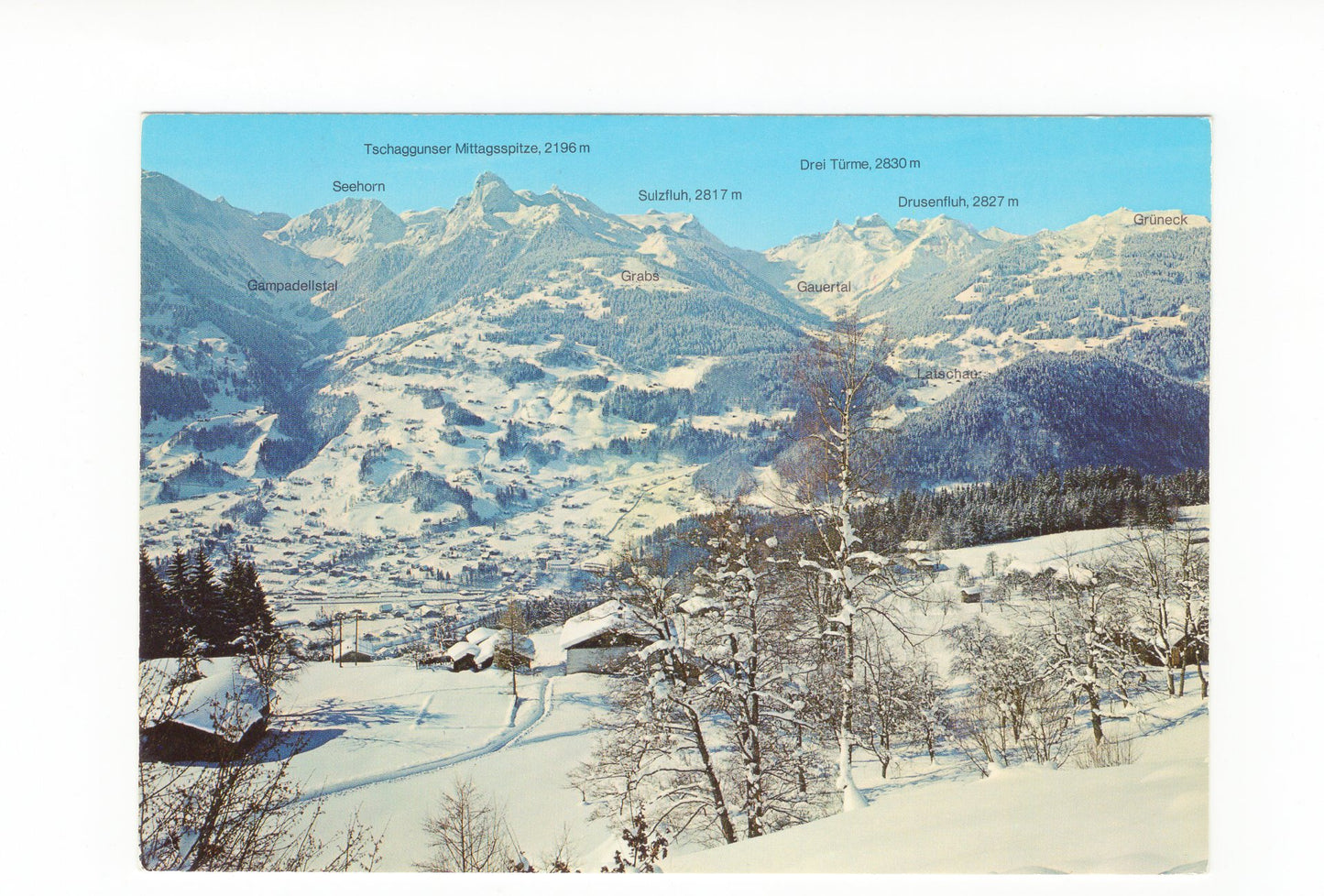 Ansichtskarte Tschagguns im Montafon / Vorarlberg / Österreich