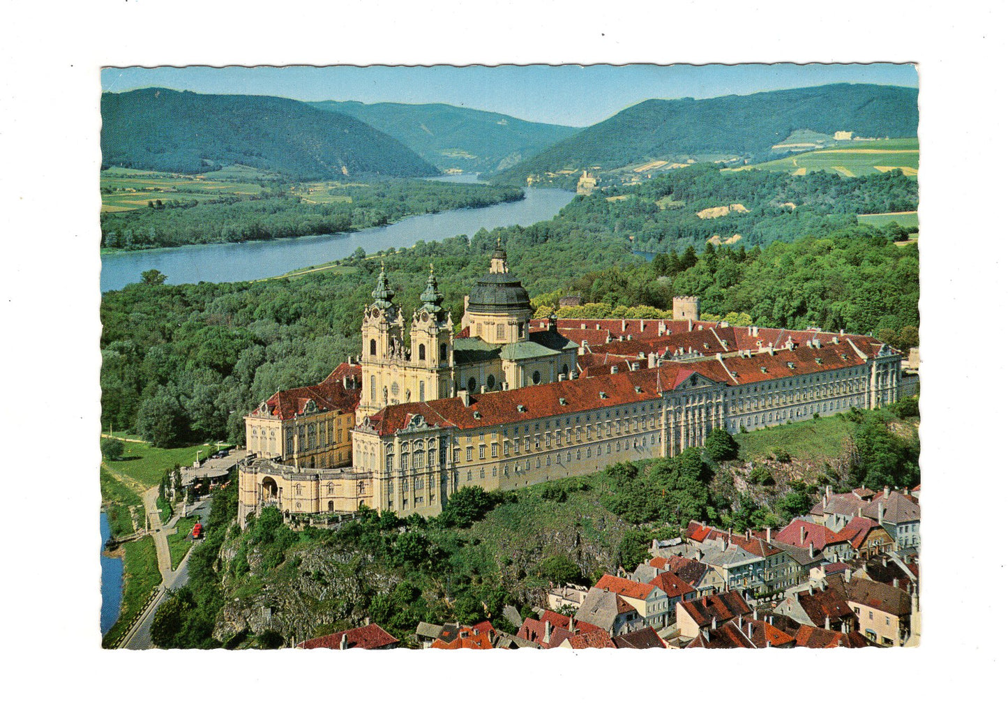 Ansichtskarte Melk an der Donau / Benediktinerstift / Österreich