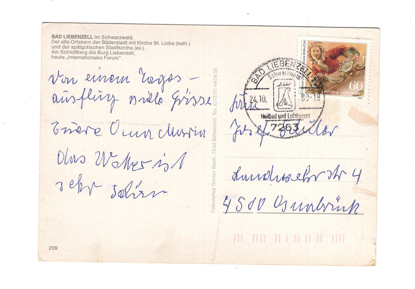 Ansichtskarte Bad Liebenzell im Schwarzwald