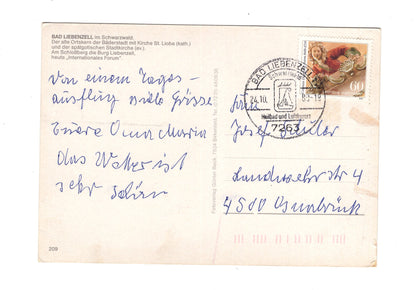 Ansichtskarte Bad Liebenzell im Schwarzwald