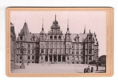 Fotografie Wiesbaden / Rathaus - 1889 / CAB V-21