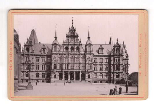 Fotografie Wiesbaden / Rathaus - 1889 / CAB V-21