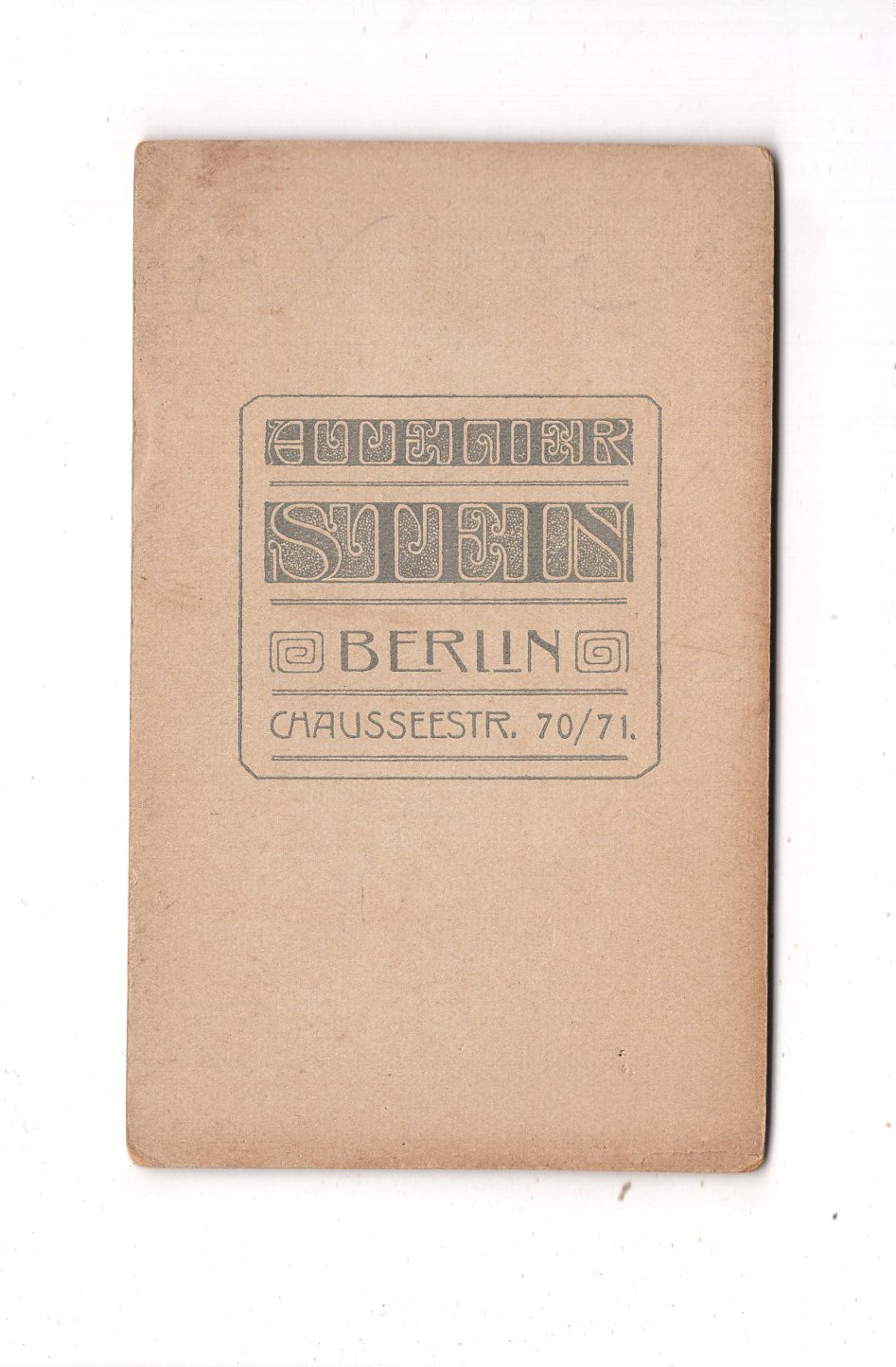 Fotografie Feines junges Mädchen - Berlin um 1900 / CDV M1-37