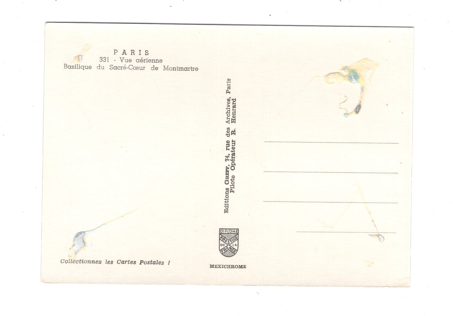 Ansichtskarte Paris / Basilique du Sacre-Coeur / Frankreich