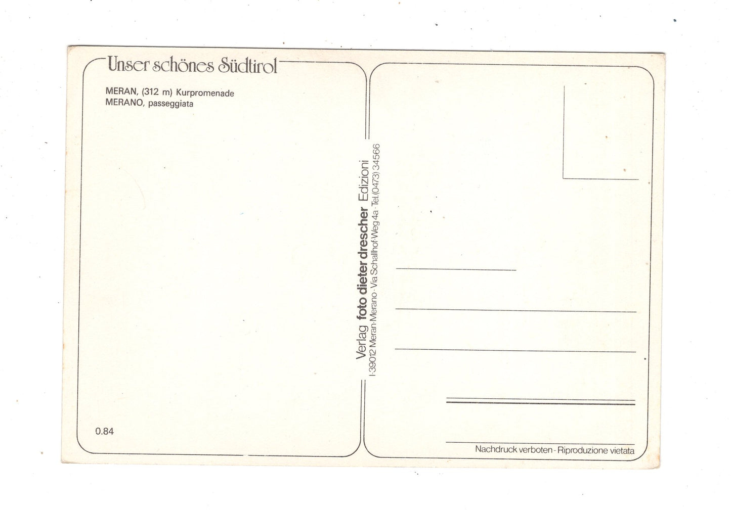 Ansichtskarte Merano Meran / Kurpromenade / Italien / N1-57