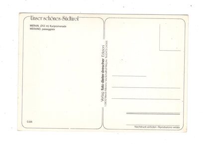 Ansichtskarte Merano Meran / Kurpromenade / Italien / N1-57