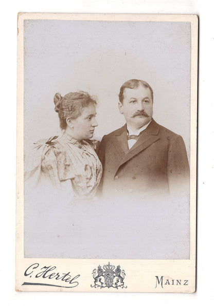 Fotografie Feines Paar - Mainz 1890er / CAB X-23