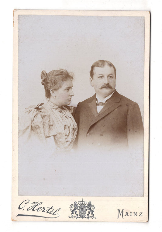 Fotografie Feines Paar - Mainz 1890er / CAB X-23