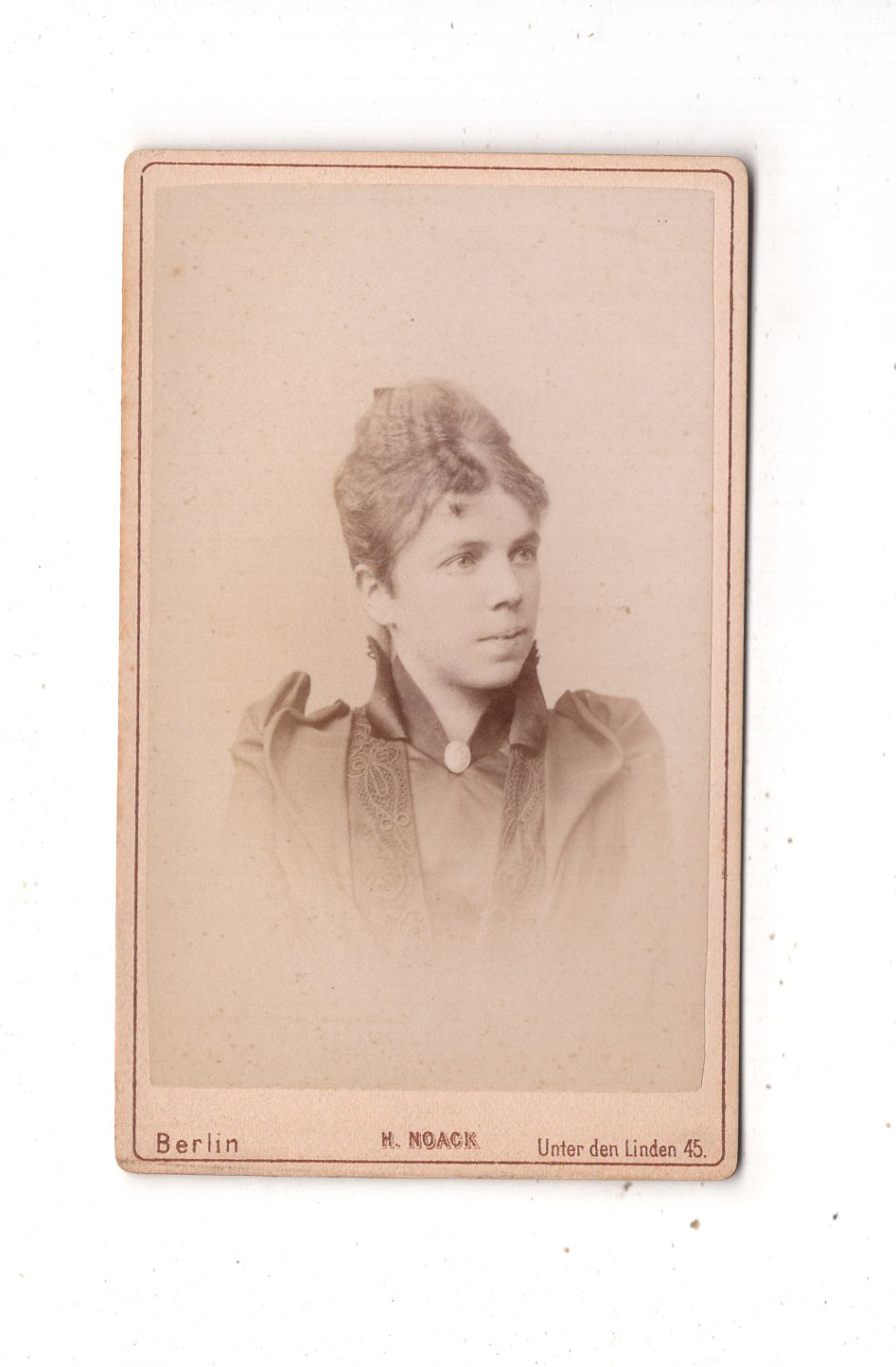 Fotografie Damenportrait - Berlin um 1890