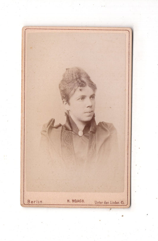Fotografie Damenportrait - Berlin um 1890