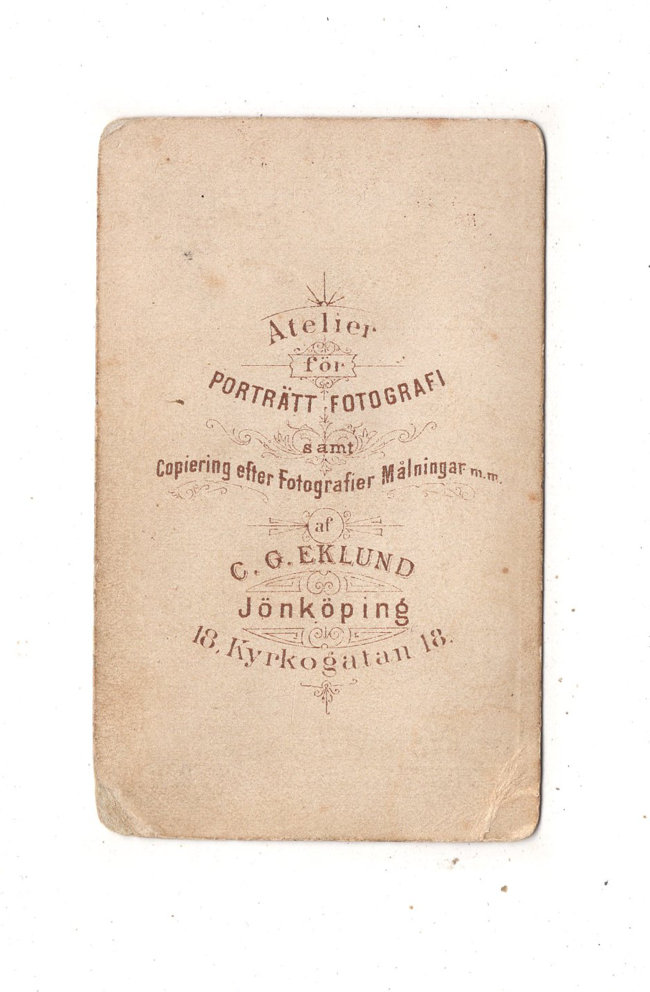 Fotografie Feines junges Mädchen - Jönköping 1870er
