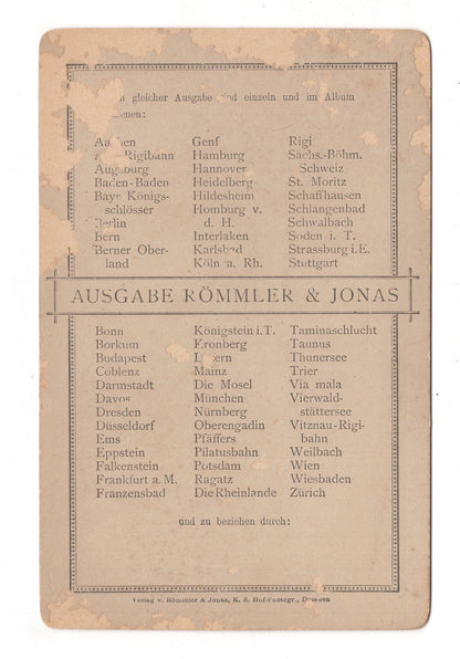 Fotografie Wiesbaden / Rathaus - 1889 / CAB V-21