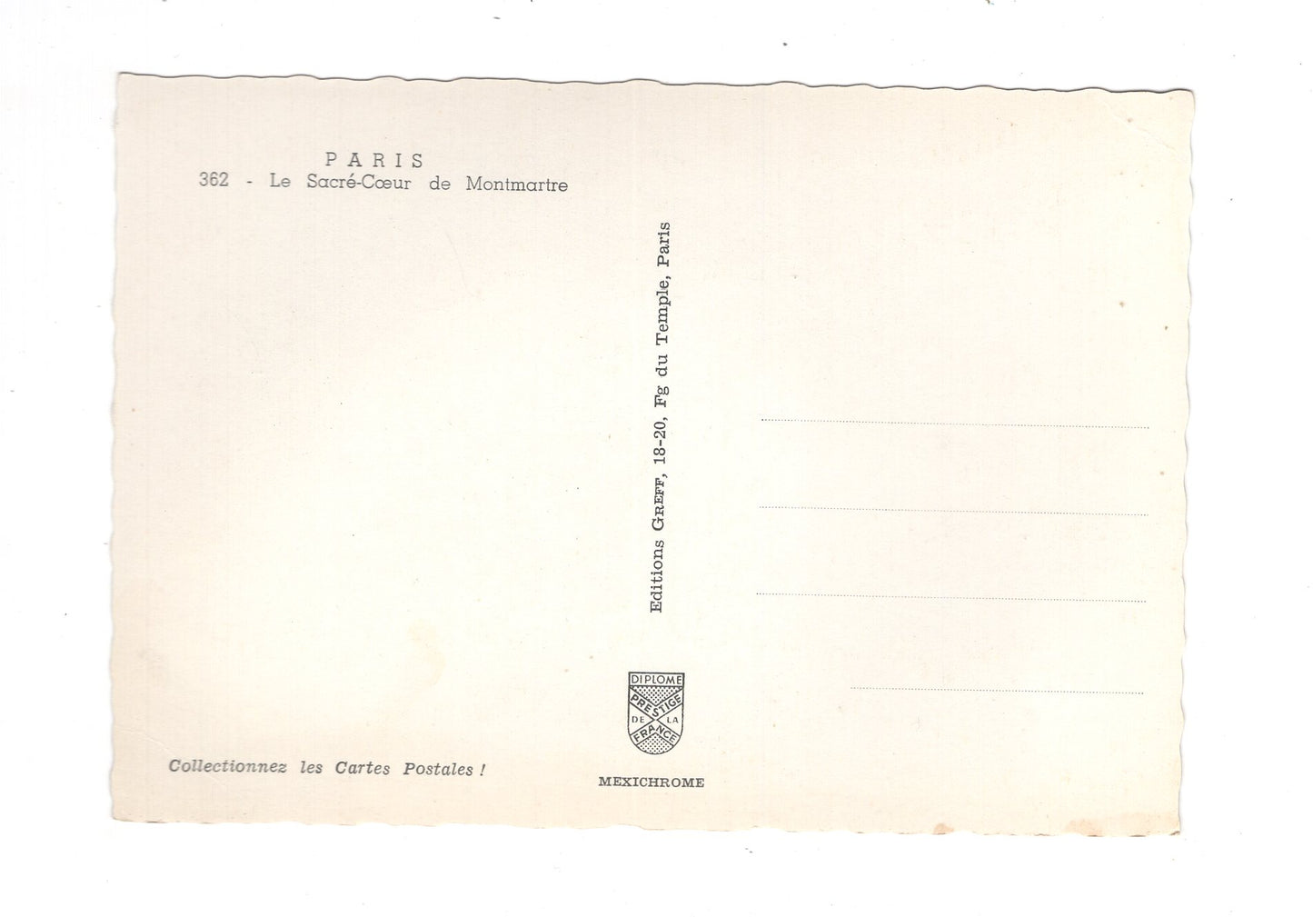 Ansichtskarte Paris / Basilique du Sacre-Coeur / Frankreich