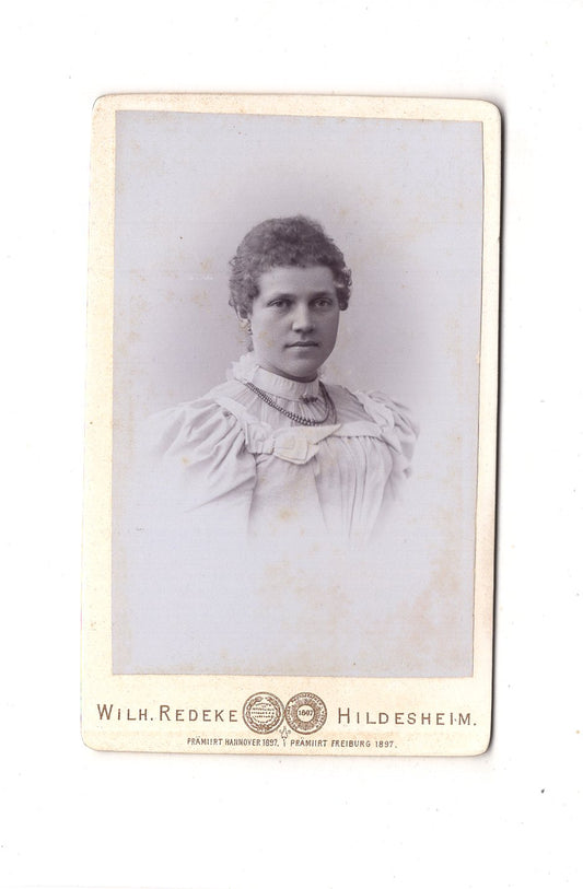 Fotografie Damenportrait - Hildesheim 1890er / CDV C1-14