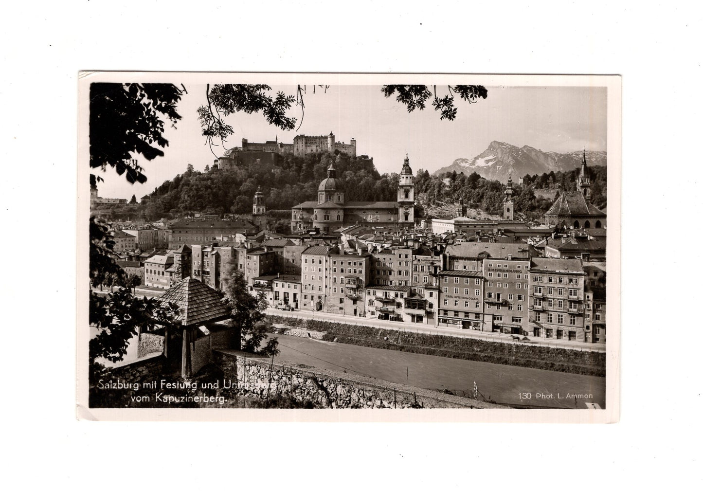 Ansichtskarte Salzburg mit Festung und Untersberg / Österreich