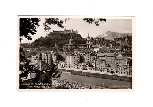 Ansichtskarte Salzburg mit Festung und Untersberg / Österreich