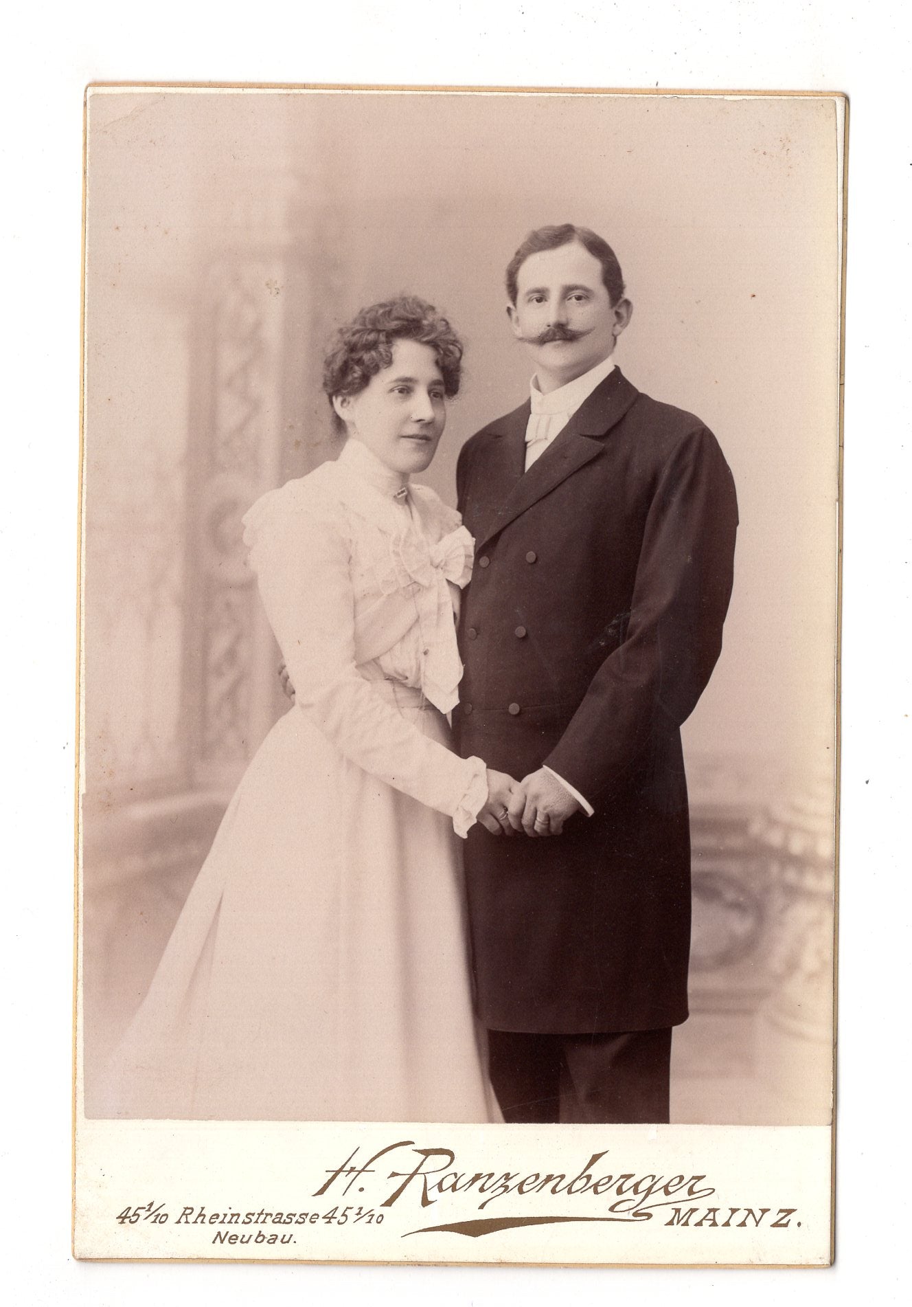 Fotografie Feines Paar - Mainz 1890er / CAB X-23