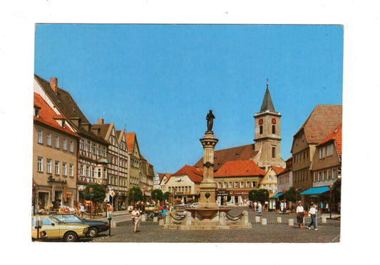 Ansichtskarte Bad Neustadt an der Saale / Marktplatz