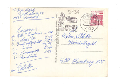 Ansichtskarte Bruchsal / Baden
