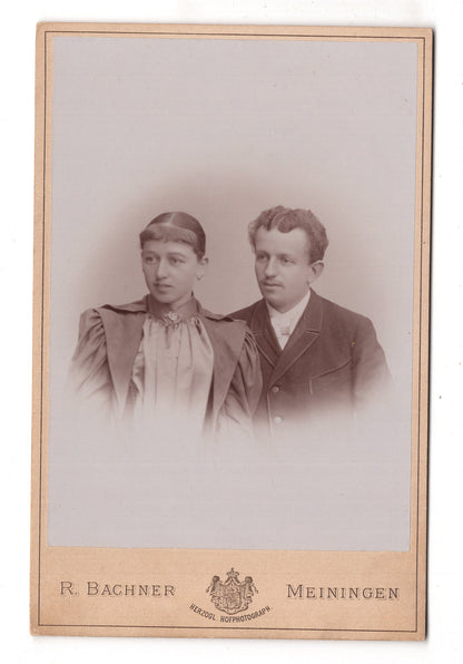 Fotografie Feines Paar - Meiningen 1890er / CAB X-23