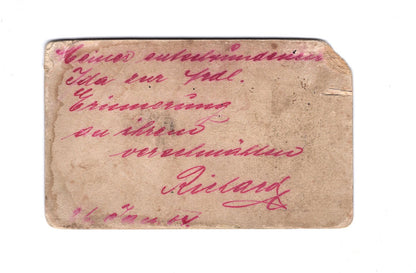 Fotografie Feiner Herr mit Widmung - Dresden 1904