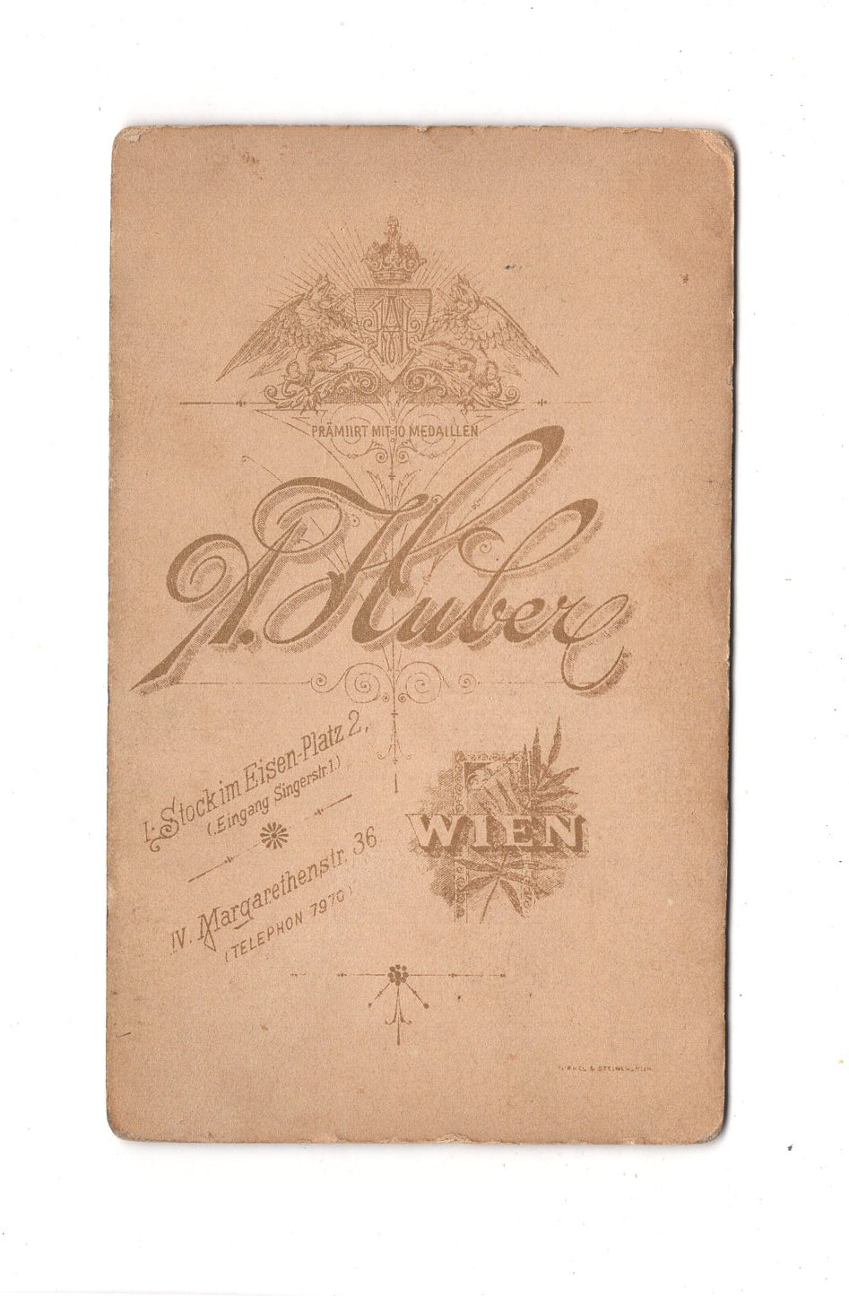 Fotografie Damenportrait - Wien 1890er / CDV C1-14