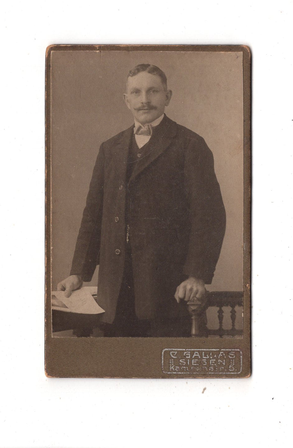 Fotografie Feiner Herr - Siegen 1900er / CDV L1-35