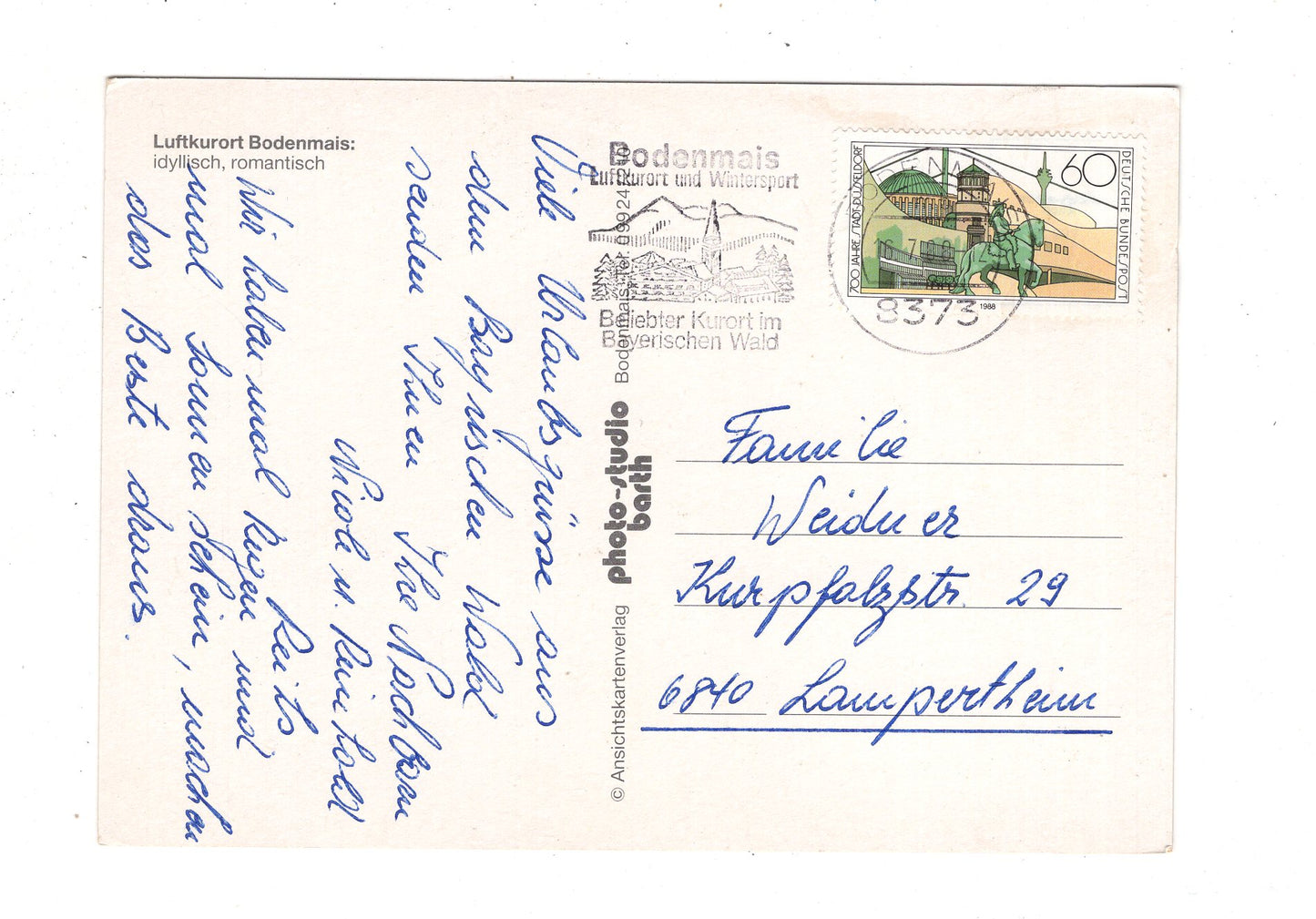 Ansichtskarte Bodenmais / Bayerischer Wald / K1-51