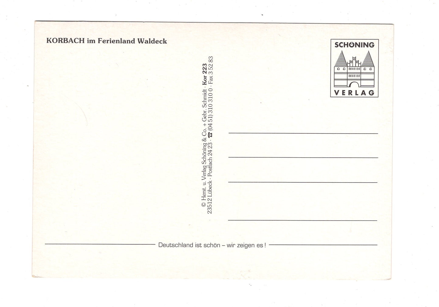 Ansichtskarte Korbach im Ferienland Waldeck / I1-63