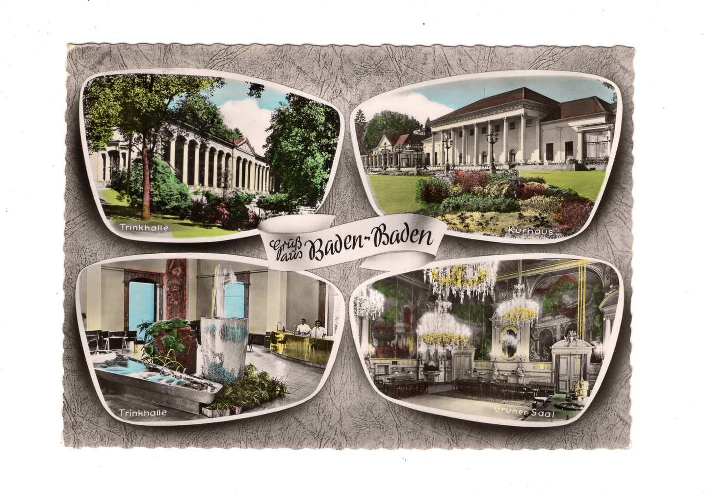 Ansichtskarte Baden-Baden / Kurhaus / Trinkhalle +++
