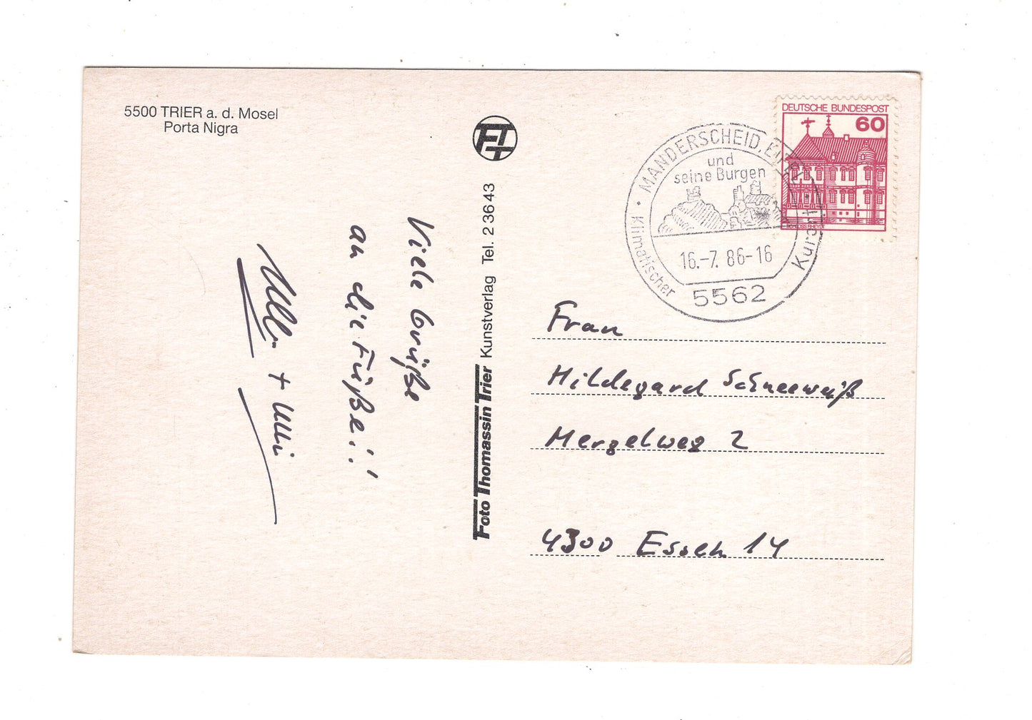 Ansichtskarte Trier an der Mosel / Porta Nigra / M1-56