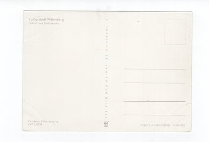 Ansichtskarte Lutherstadt Wittenberg / Schloss und Schlosskirche