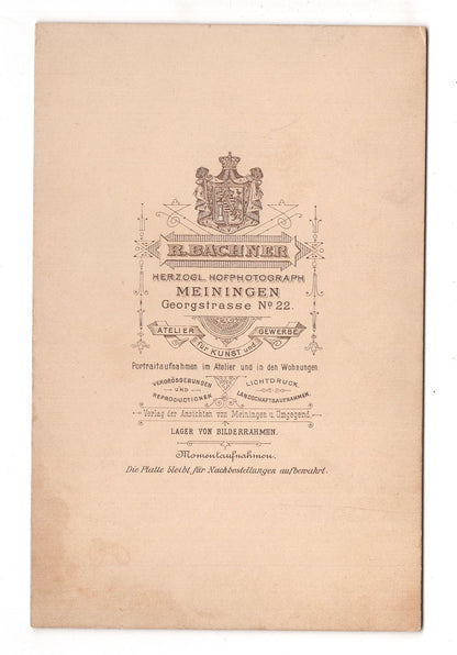 Fotografie Feines Paar - Meiningen 1890er / CAB X-23