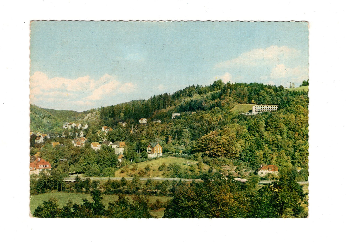 Ansichtskarte Bad Berneck im Fichtelgebirge mit Ostmarkstraße