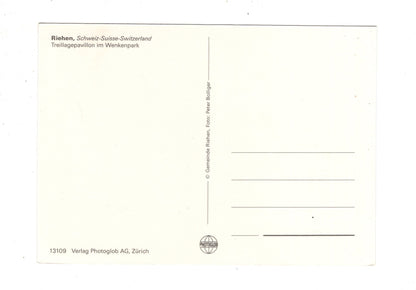 Ansichtskarte Riehen / Treillagepavillon im Wenkenpark / Schweiz
