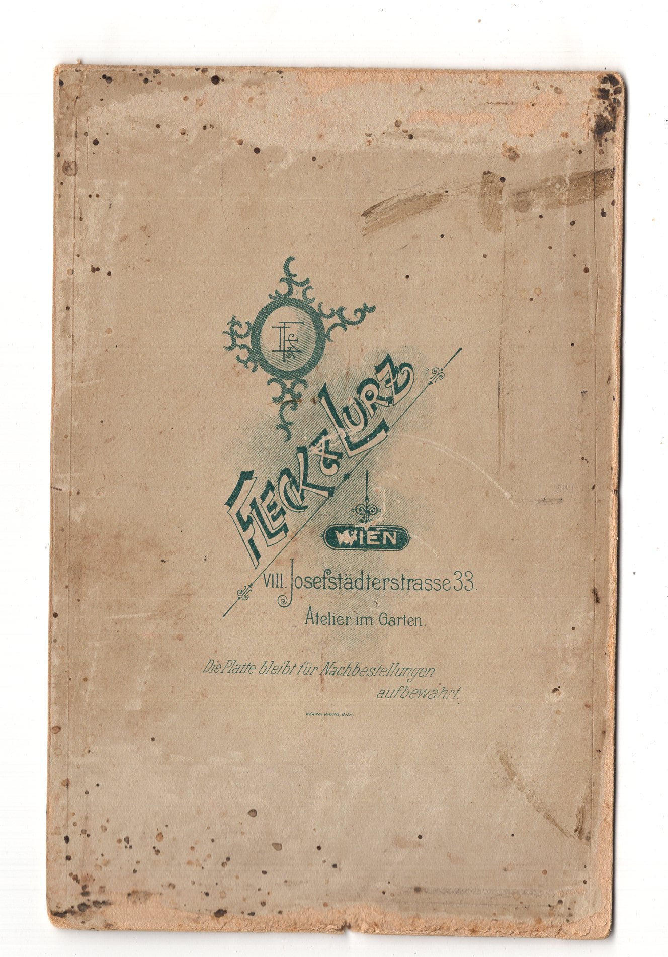 Fotografie Feiner Herr - Wien 1890er