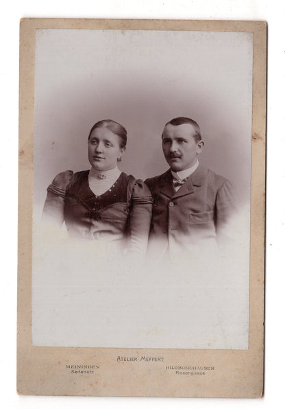 Fotografie Feines Paar - Meiningen / Hildburghausen 1902-03 / CAB X-23