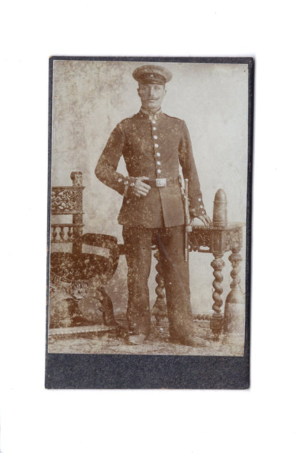 Fotografie Soldat / Soldatenportrait - unbekannter Ort 1900er