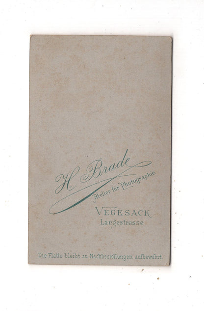 Fotografie Damenportrait - Vegesack 1890er