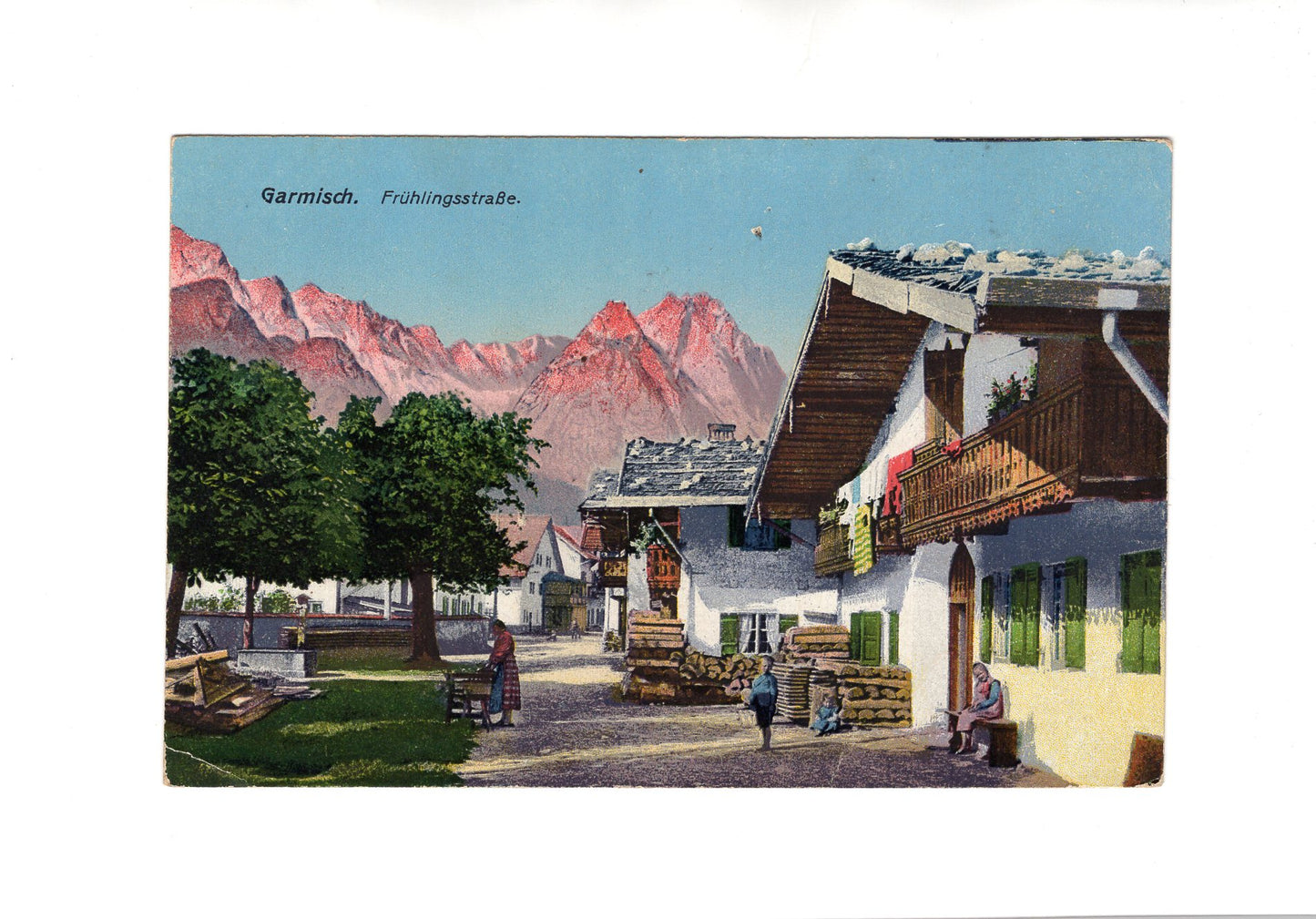 Ansichtskarte Garmisch / Frühlingstraße