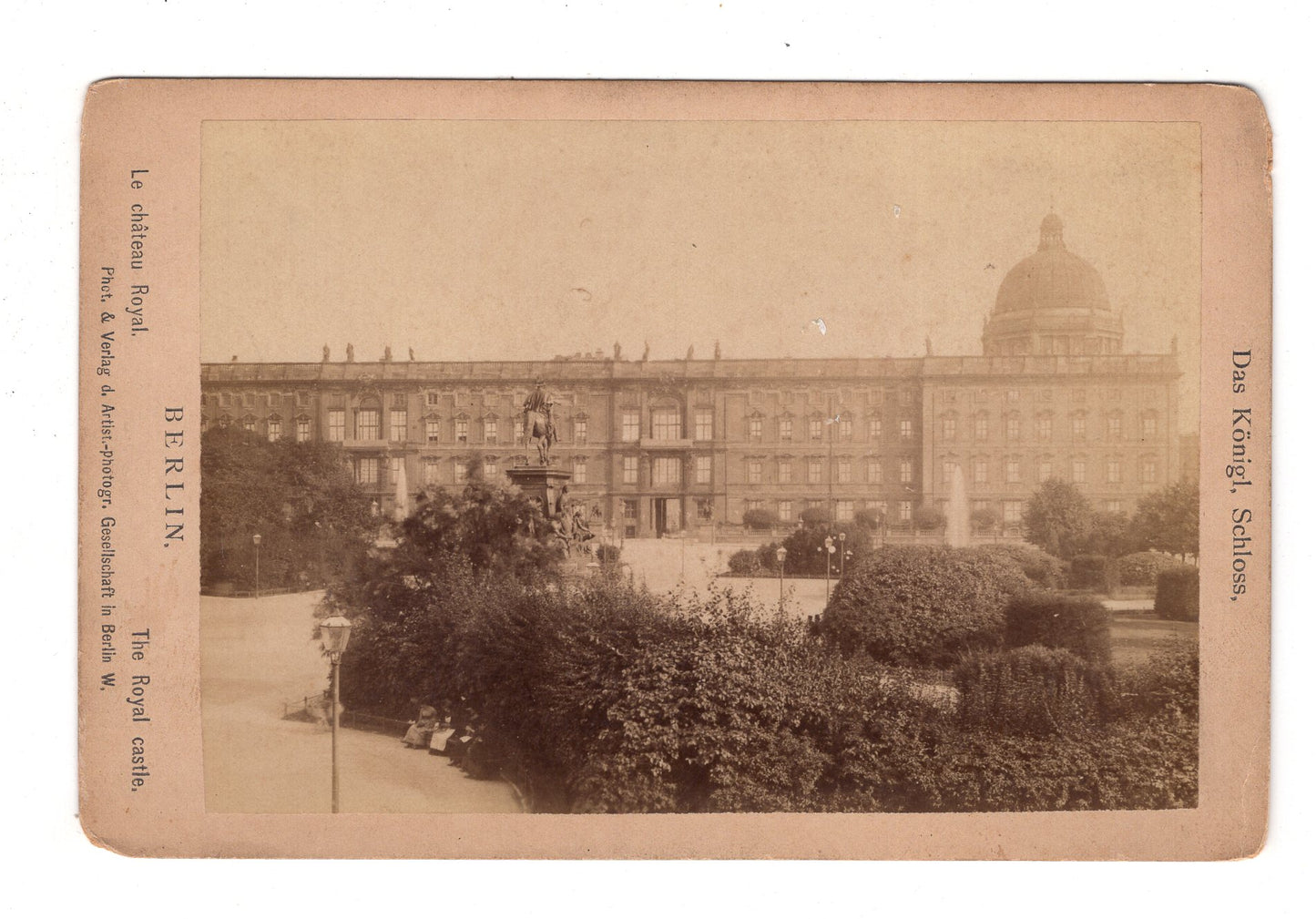 Fotografie Berlin / Königliches Schloss - 1880er / CAB V-21