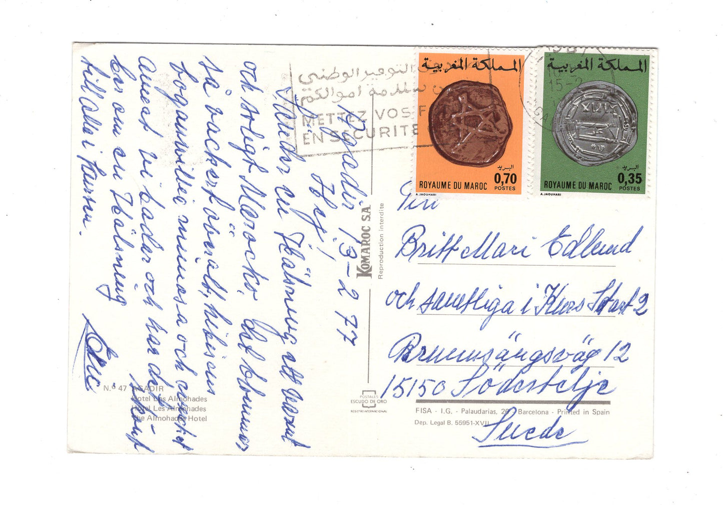 Ansichtskarte Agadir / Hotel Los Almohades / Marokko