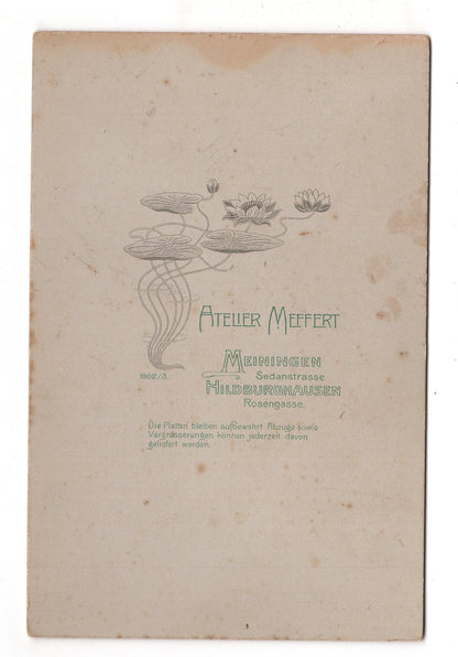 Fotografie Feines Paar - Meiningen / Hildburghausen 1902-03 / CAB X-23