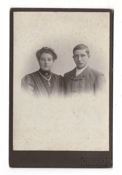 Fotografie Feines Paar - Meiningen 1900er / CAB X-23