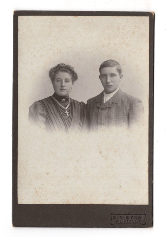 Fotografie Feines Paar - Meiningen 1900er / CAB X-23