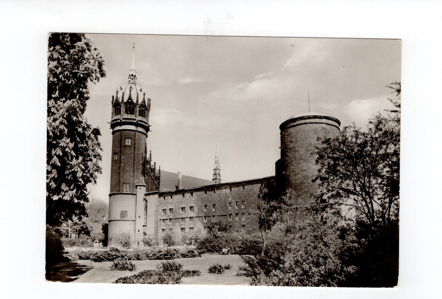 Ansichtskarte Lutherstadt Wittenberg / Schloss und Schlosskirche