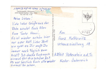 Ansichtskarte Campingplatz Rhönperle / Motten-Kothen
